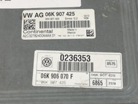 2015-2017 Volkswagen Jetta PCM Engine Control Computer ECU ECM PCU OEM P/N:06K 907 425 C Fits Fits 2015 2016 2017 OEM Used A
