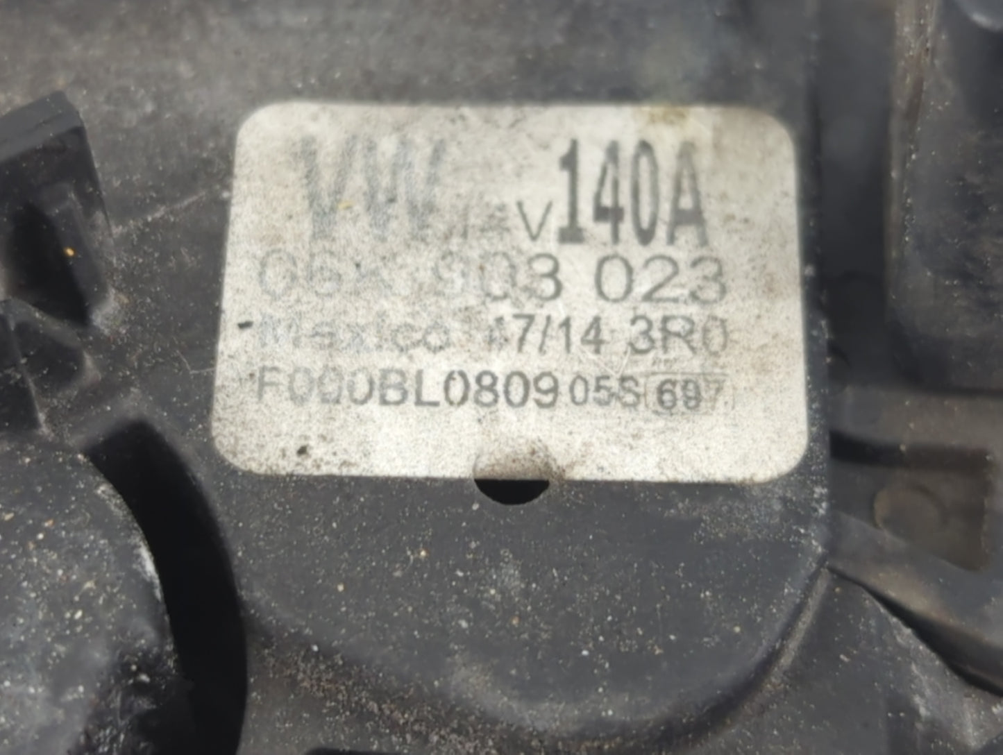 2013-2017 Volkswagen Jetta Alternator Replacement Generator Charging Assembly Engine OEM Fits Fits 2013 2014 2015 2016 2017 