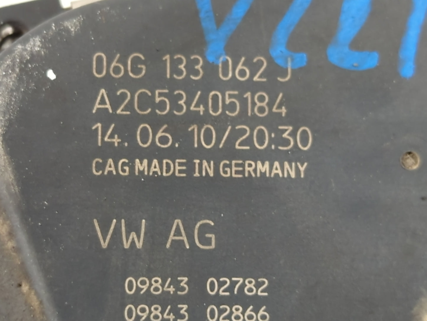 2011-2016 Volkswagen Jetta Throttle Body P/N:A2C85018300 06G 133 062 M Fits Fits 2011 2012 2013 2014 2015 2016 OEM Used Auto