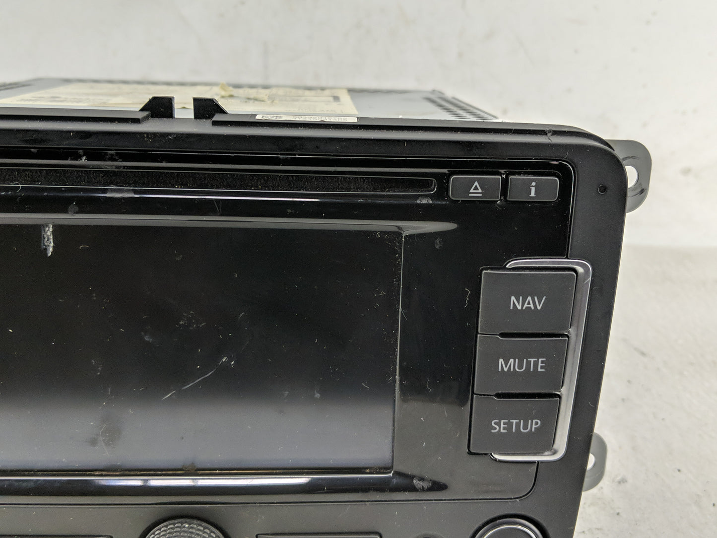 2015-2016 Volkswagen Jetta Radio AM FM Cd Player Receiver Replacement P/N:1Q0 035 274 B Fits Fits 2015 2016 OEM Used Auto Pa