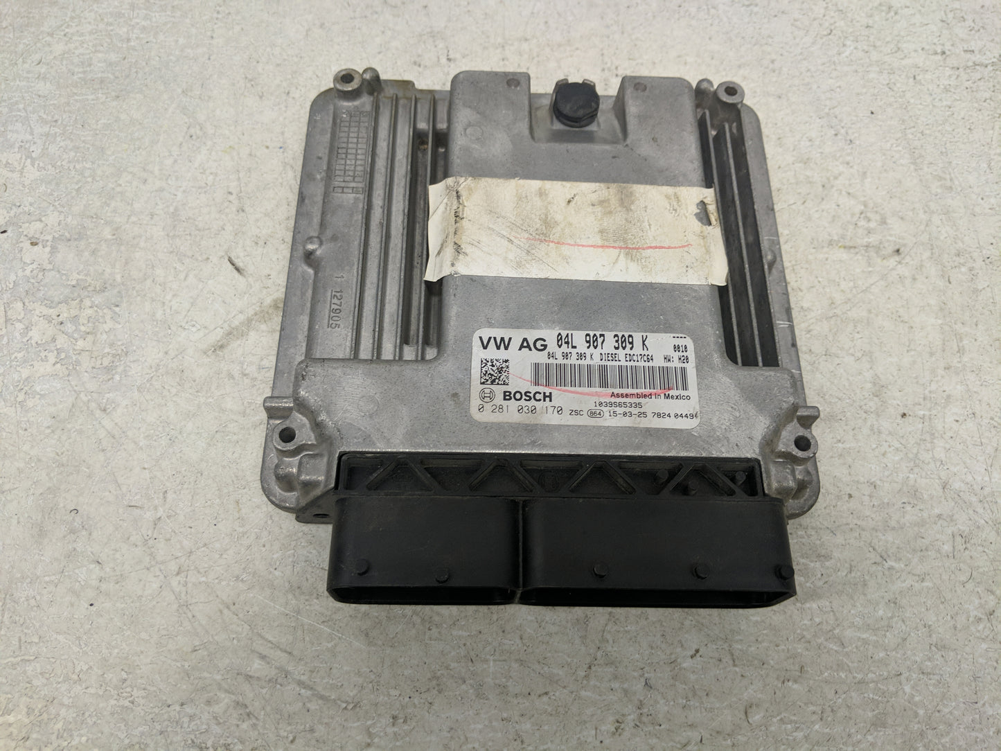 2015-2016 Volkswagen Jetta PCM Engine Control Computer ECU ECM PCU OEM P/N:0 281 030 170 04L 907 309 K Fits Fits 2015 2016 O