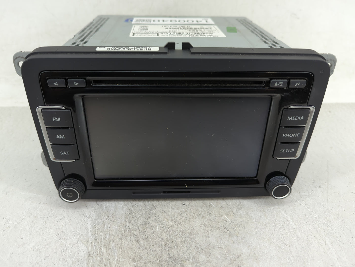 2015-2017 Volkswagen Jetta Radio AM FM Cd Player Receiver Replacement P/N:1K0 035 188 H Fits Fits 2015 2016 2017 OEM Used Au