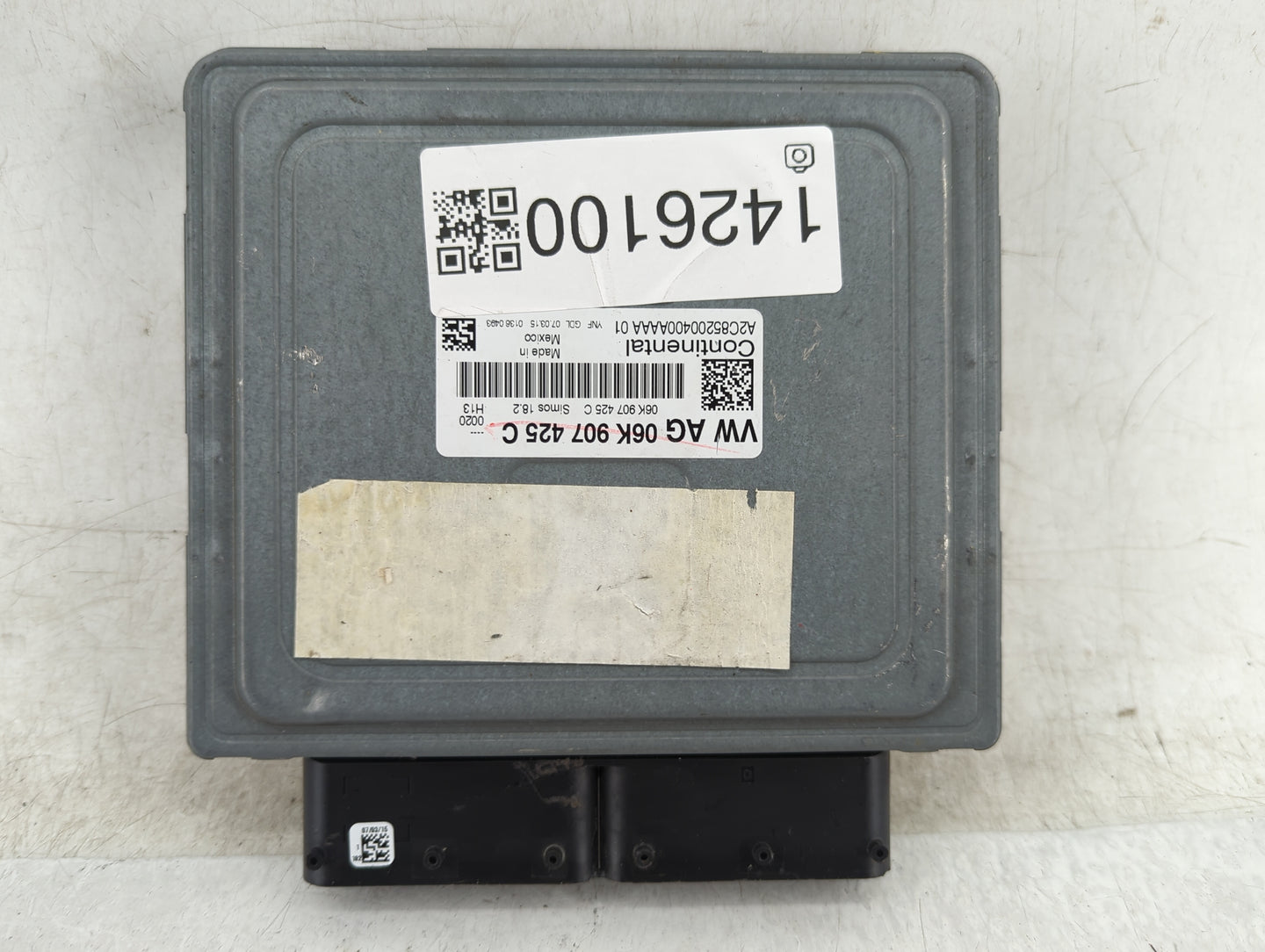 2015-2017 Volkswagen Jetta PCM Engine Control Computer ECU ECM PCU OEM P/N:06K907425C A2C8520040AAA01 Fits Fits 2015 2016 20