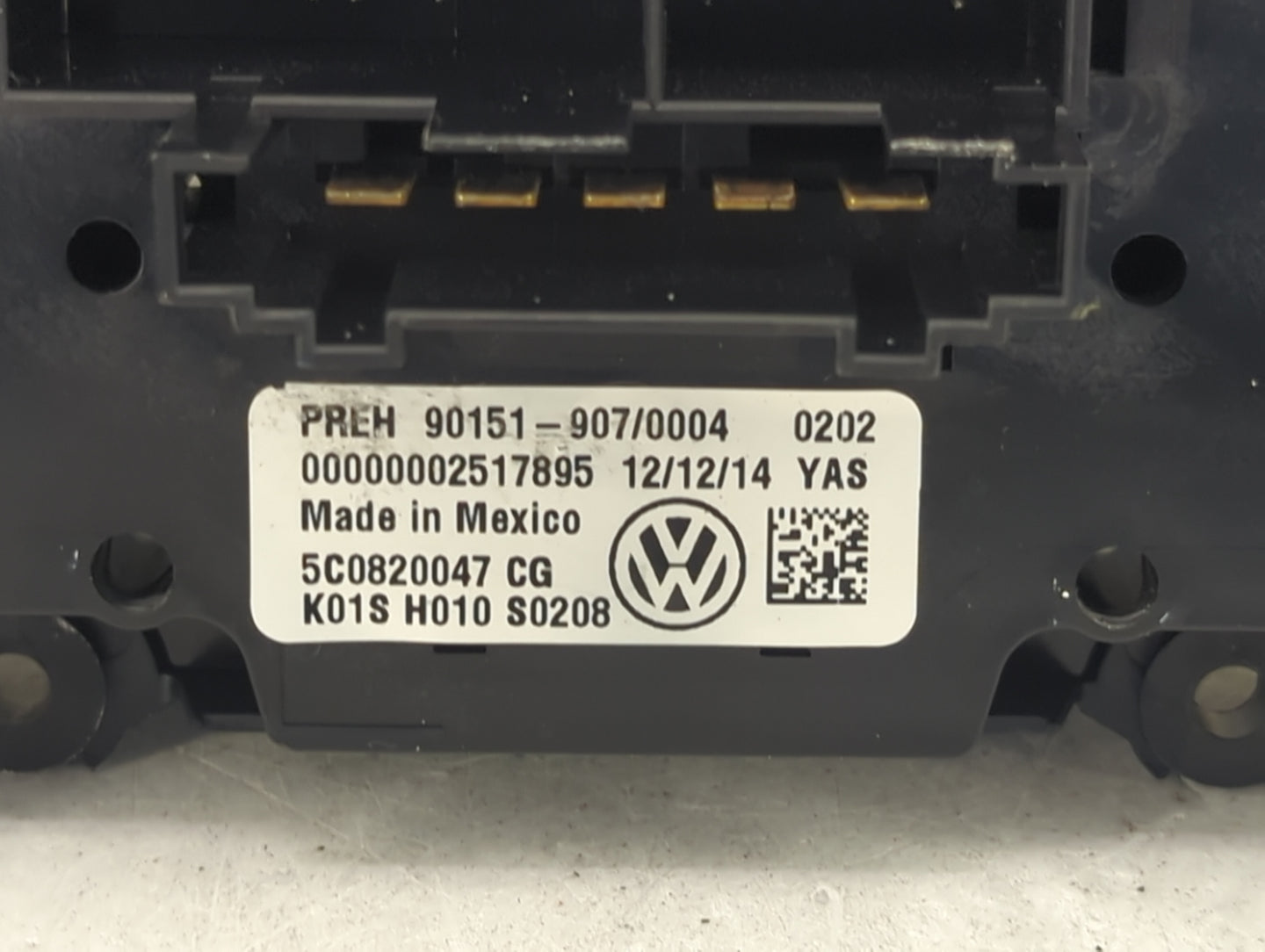 2015-2018 Volkswagen Jetta Climate Control Module Temperature AC/Heater Replacement P/N:5C0820047CG 90151-907/0004 Fits OEM 