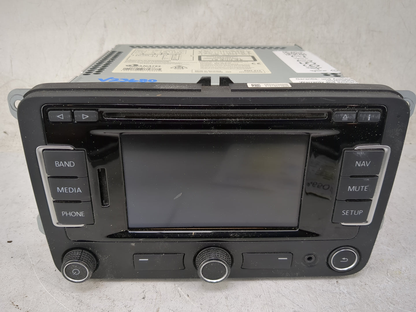 2012-2017 Volkswagen Jetta Radio AM FM Cd Player Receiver Replacement Fits Fits 2012 2013 2014 2015 2016 2017 OEM Used Auto 