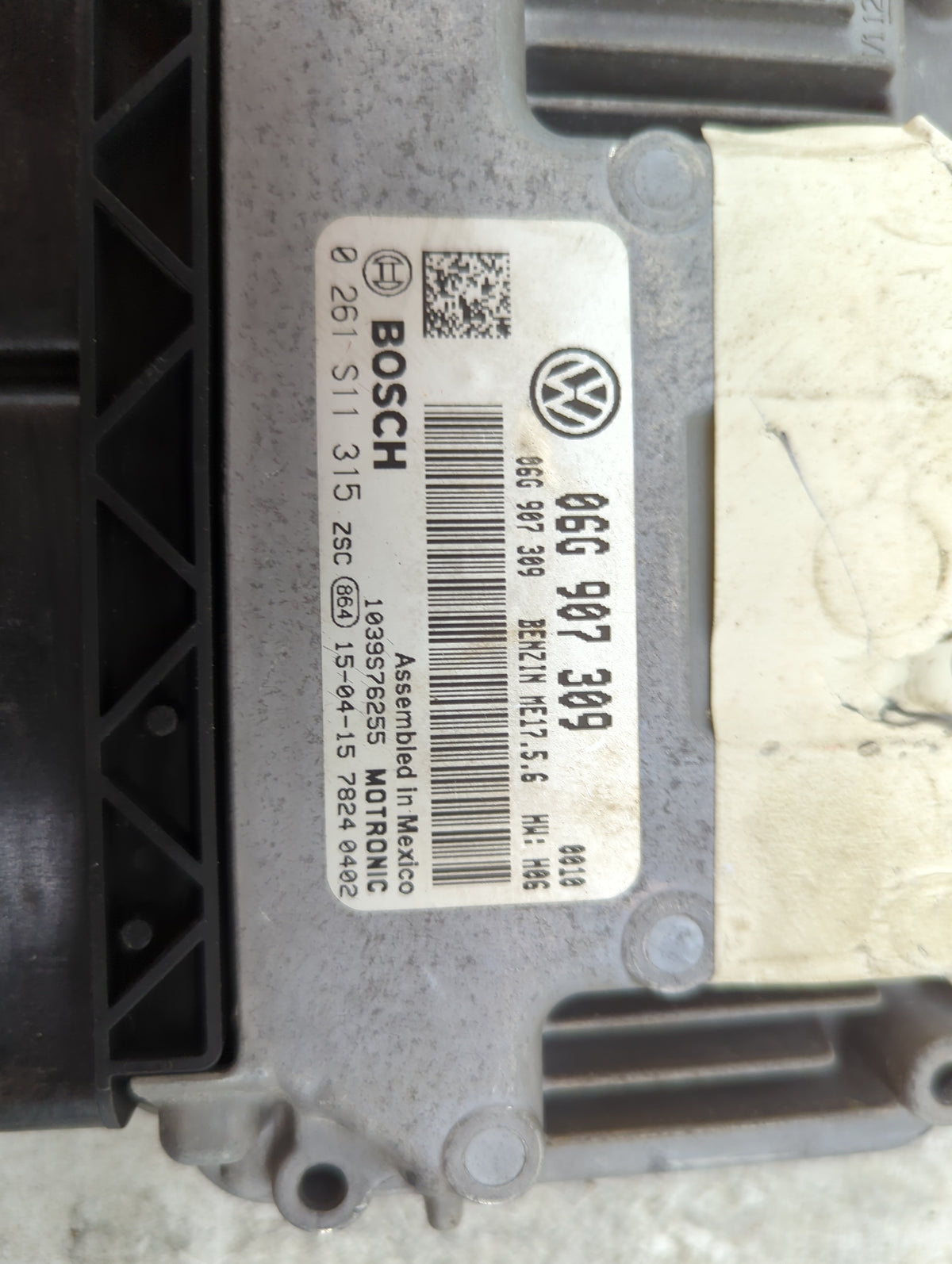 2014-2016 Volkswagen Jetta PCM Engine Control Computer ECU ECM PCU OEM P/N:06G907309 0261S11315 Fits Fits 2014 2015 2016 OEM