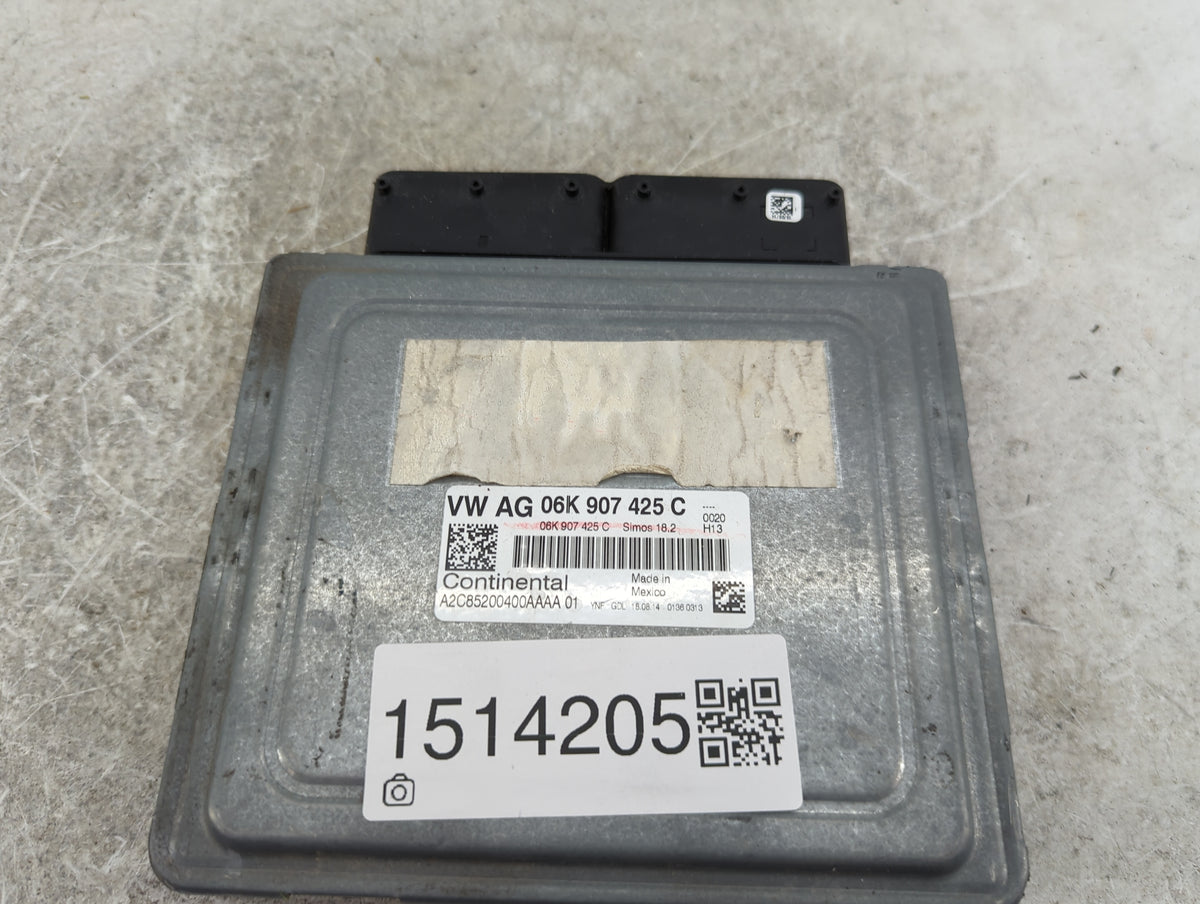 2015-2017 Volkswagen Jetta PCM Engine Control Computer ECU ECM PCU OEM P/N:06K907425C A2C85200400AAAA01 Fits Fits 2015 2016 