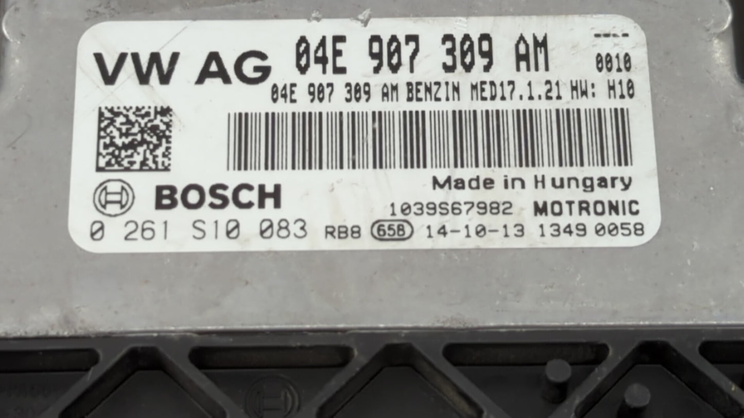 2013-2016 Volkswagen Jetta PCM Engine Control Computer ECU ECM PCU OEM P/N:04E 907 309 AM 04E 907 309 AP Fits OEM Used Auto 