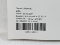 2015 Volkswagen Jetta Owners Manual Book Guide OEM Used Auto Parts - Oemusedautoparts1.com