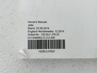 2015 Volkswagen Jetta Owners Manual Book Guide OEM Used Auto Parts - Oemusedautoparts1.com