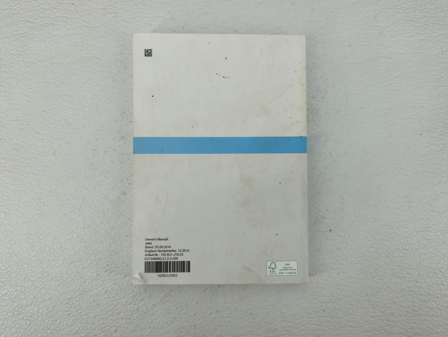 2015 Volkswagen Jetta Owners Manual Book Guide OEM Used Auto Parts - Oemusedautoparts1.com