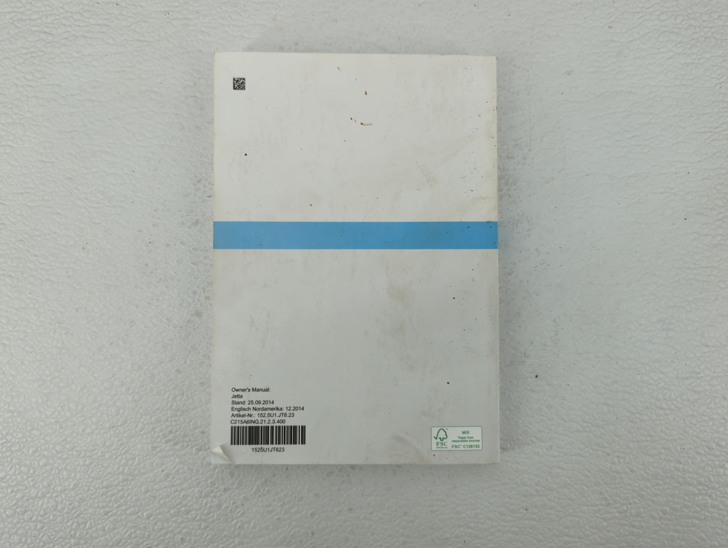 2015 Volkswagen Jetta Owners Manual Book Guide OEM Used Auto Parts - Oemusedautoparts1.com