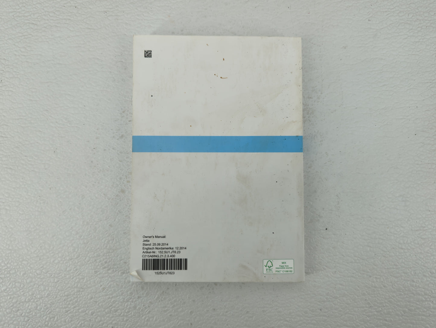 2015 Volkswagen Jetta Owners Manual Book Guide OEM Used Auto Parts - Oemusedautoparts1.com