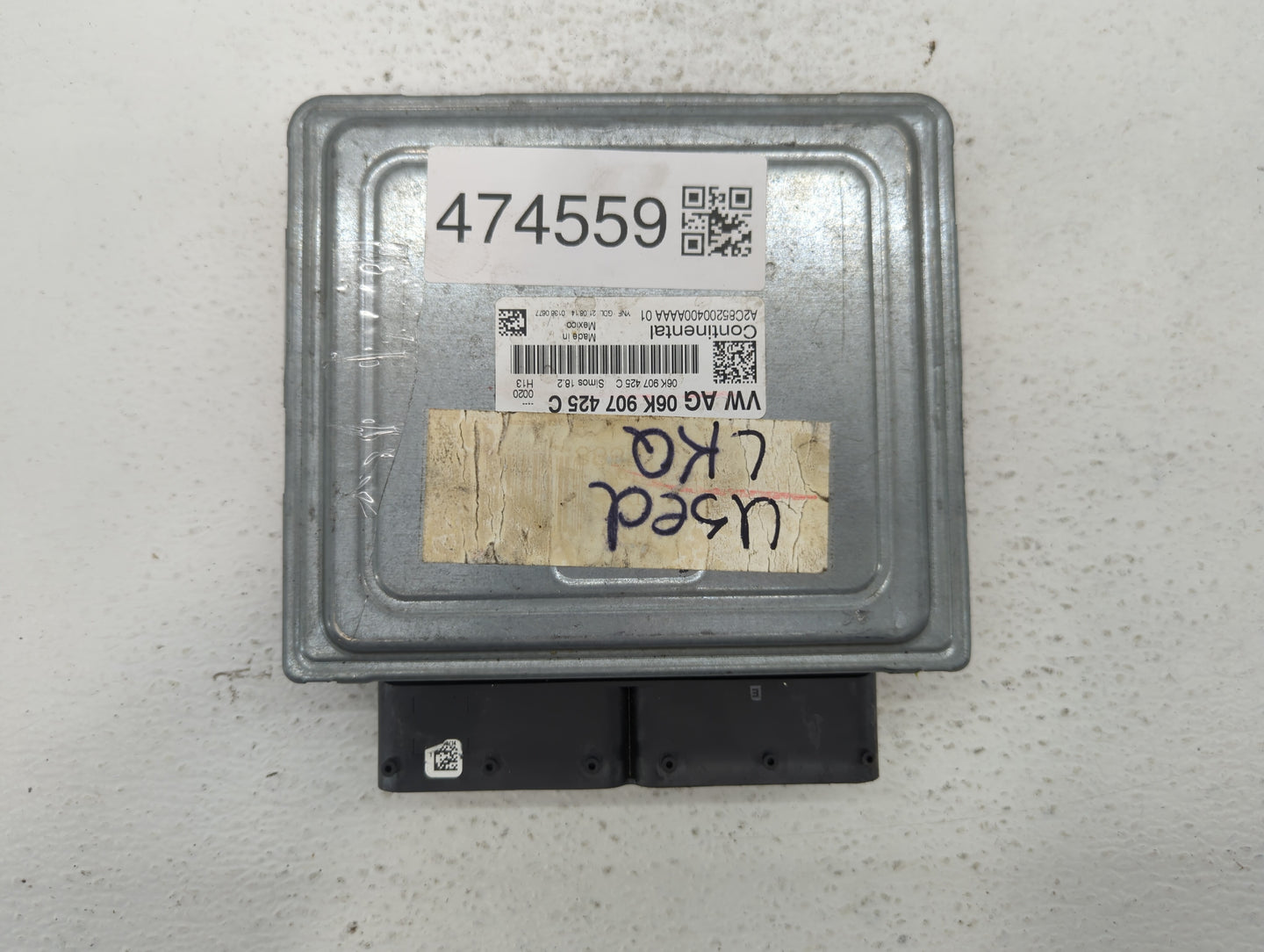 2015-2017 Volkswagen Jetta PCM Engine Control Computer ECU ECM PCU OEM P/N:09G 927 158 BC 06K 907 425 C Fits Fits 2015 2016 