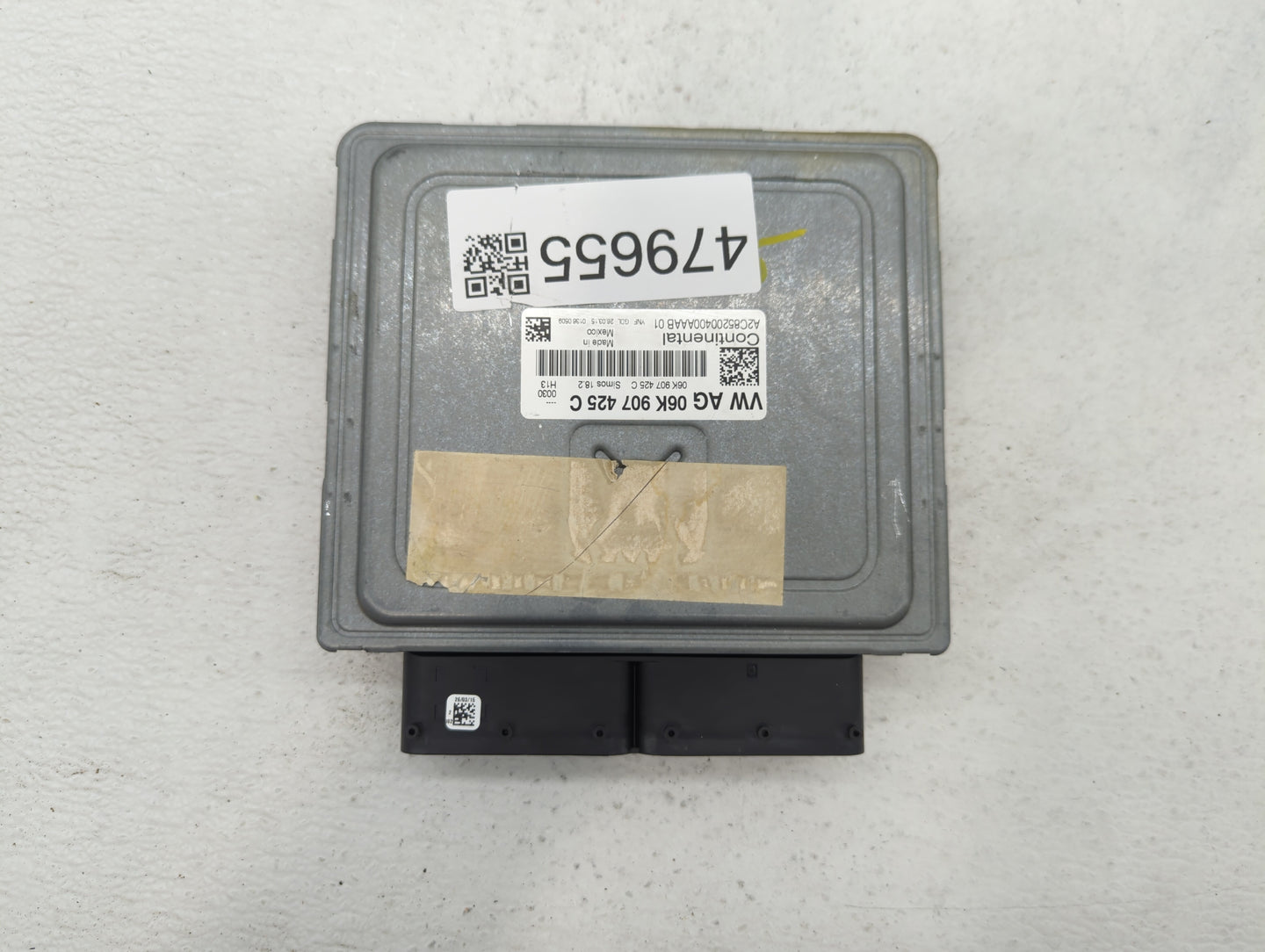2015-2017 Volkswagen Jetta PCM Engine Control Computer ECU ECM PCU OEM P/N:09G 927 158 BC 06K 907 425 C Fits Fits 2015 2016 
