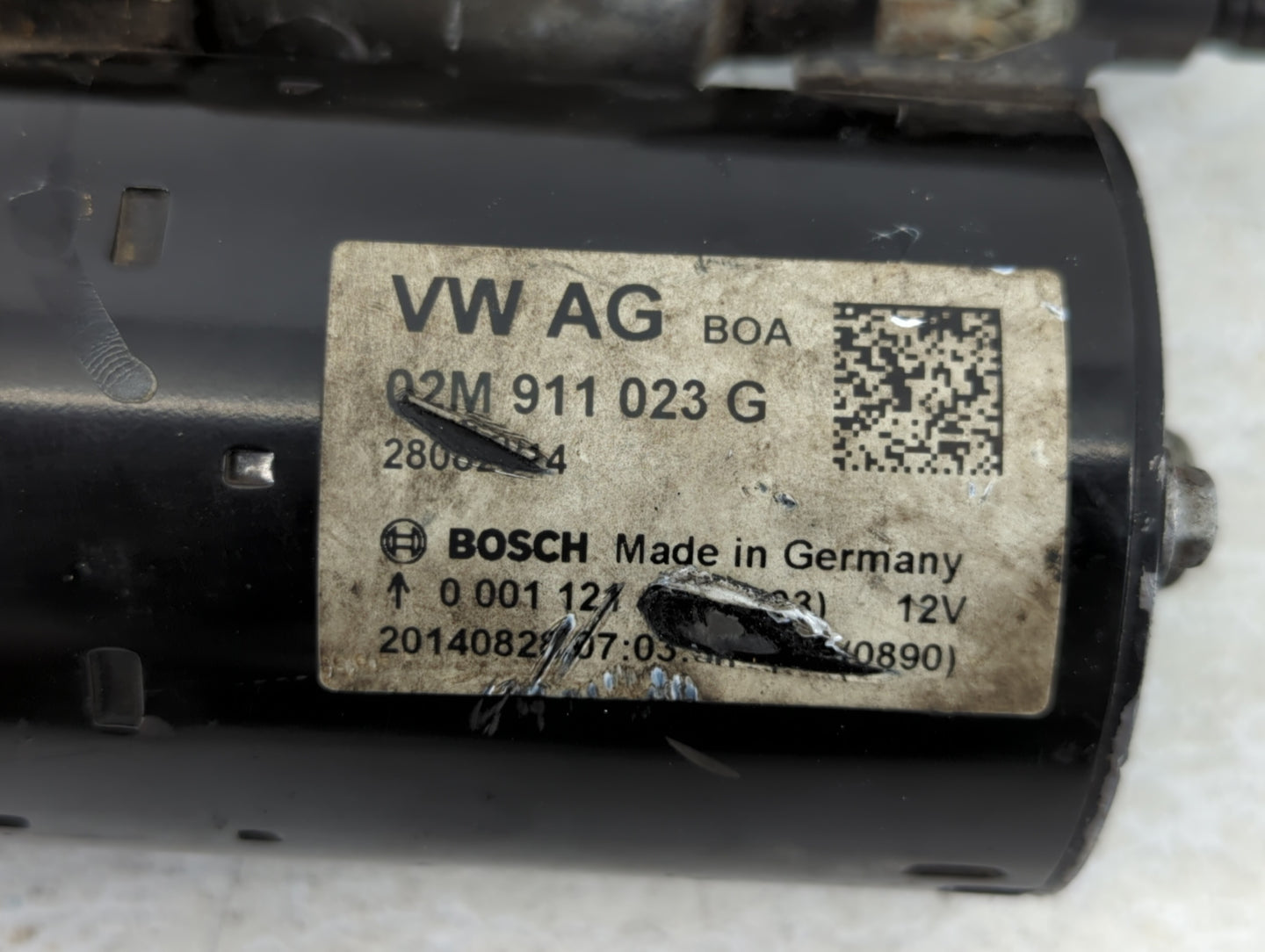 2012-2016 Volkswagen Jetta Car Starter Motor Solenoid OEM P/N:02M 911 023 G Fits Fits 2012 2013 2014 2015 2016 2018 OEM Used