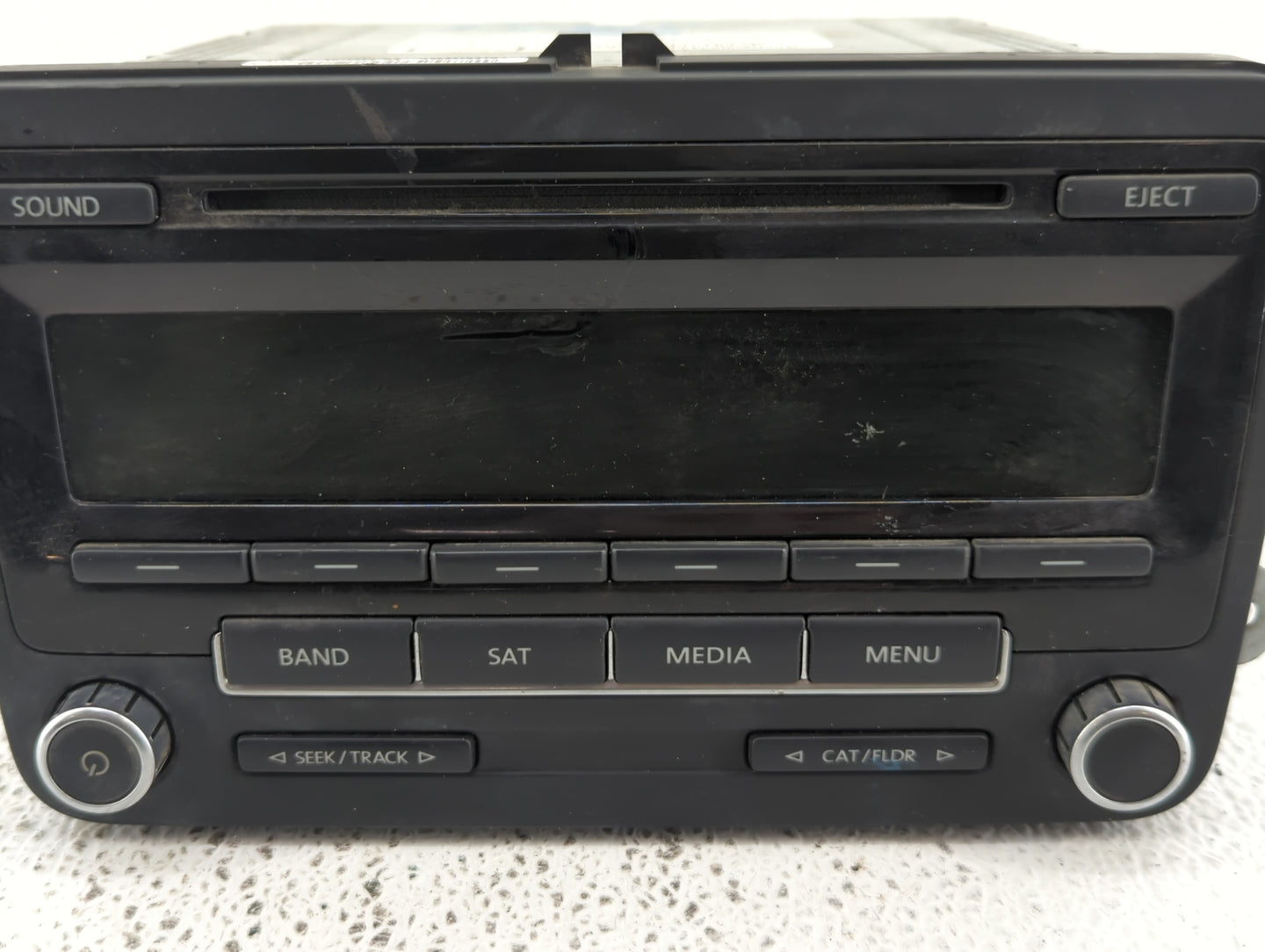 2011-2014 Volkswagen Jetta Radio AM FM Cd Player Receiver Replacement P/N:1K0 035 180 AE 1K0 035 164 F Fits OEM Used Auto Pa