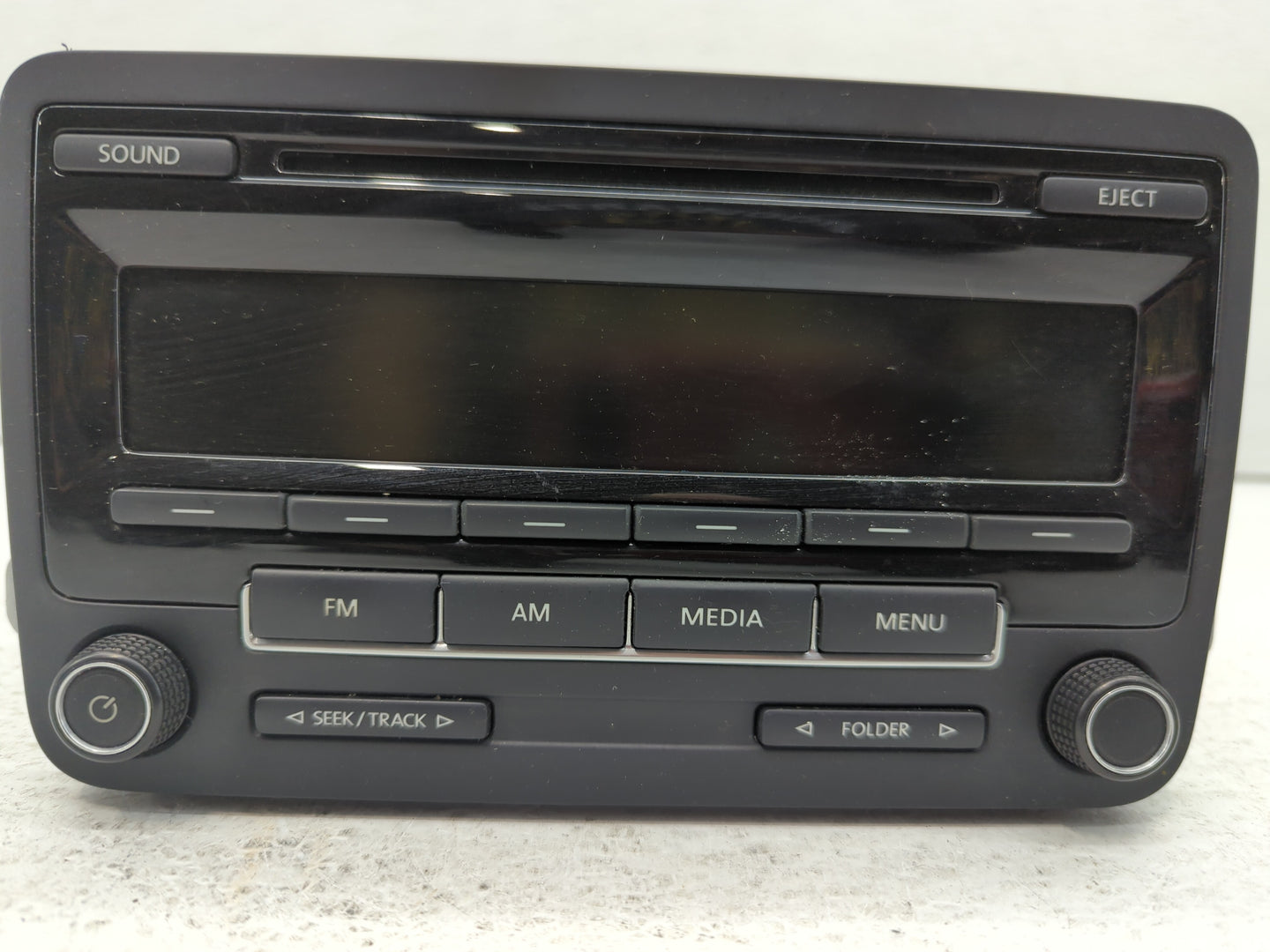2015-2017 Volkswagen Jetta Radio AM FM Cd Player Receiver Replacement P/N:1K0 035 164 H 1K0 035 164 J Fits OEM Used Auto Par