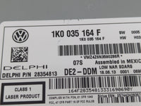 2011-2014 Volkswagen Jetta Radio AM FM Cd Player Receiver Replacement P/N:1K0 035 164 F 1K0 035 164 Fits OEM Used Auto Parts