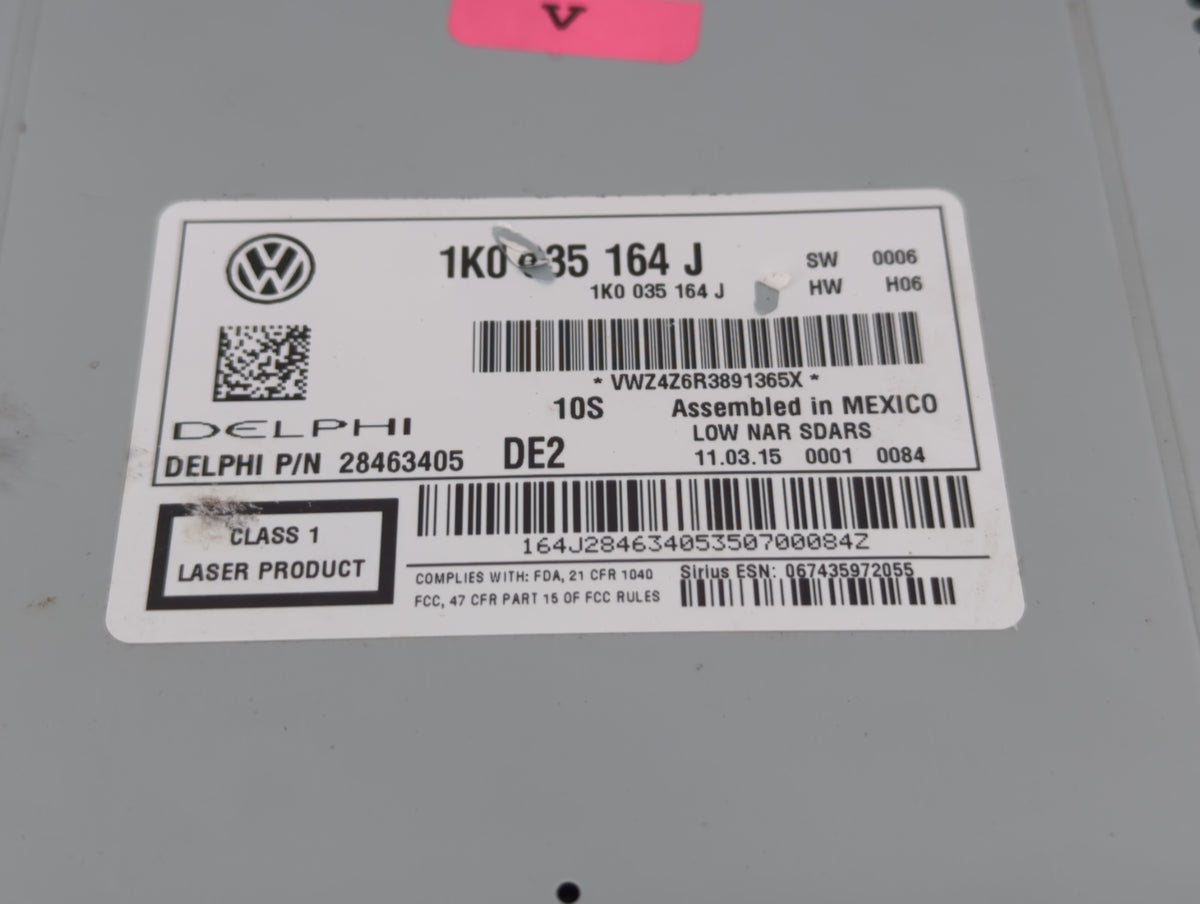 2015-2017 Volkswagen Jetta Am Fm Cd Player Radio Receiver 522696 - Oemusedautoparts1.com