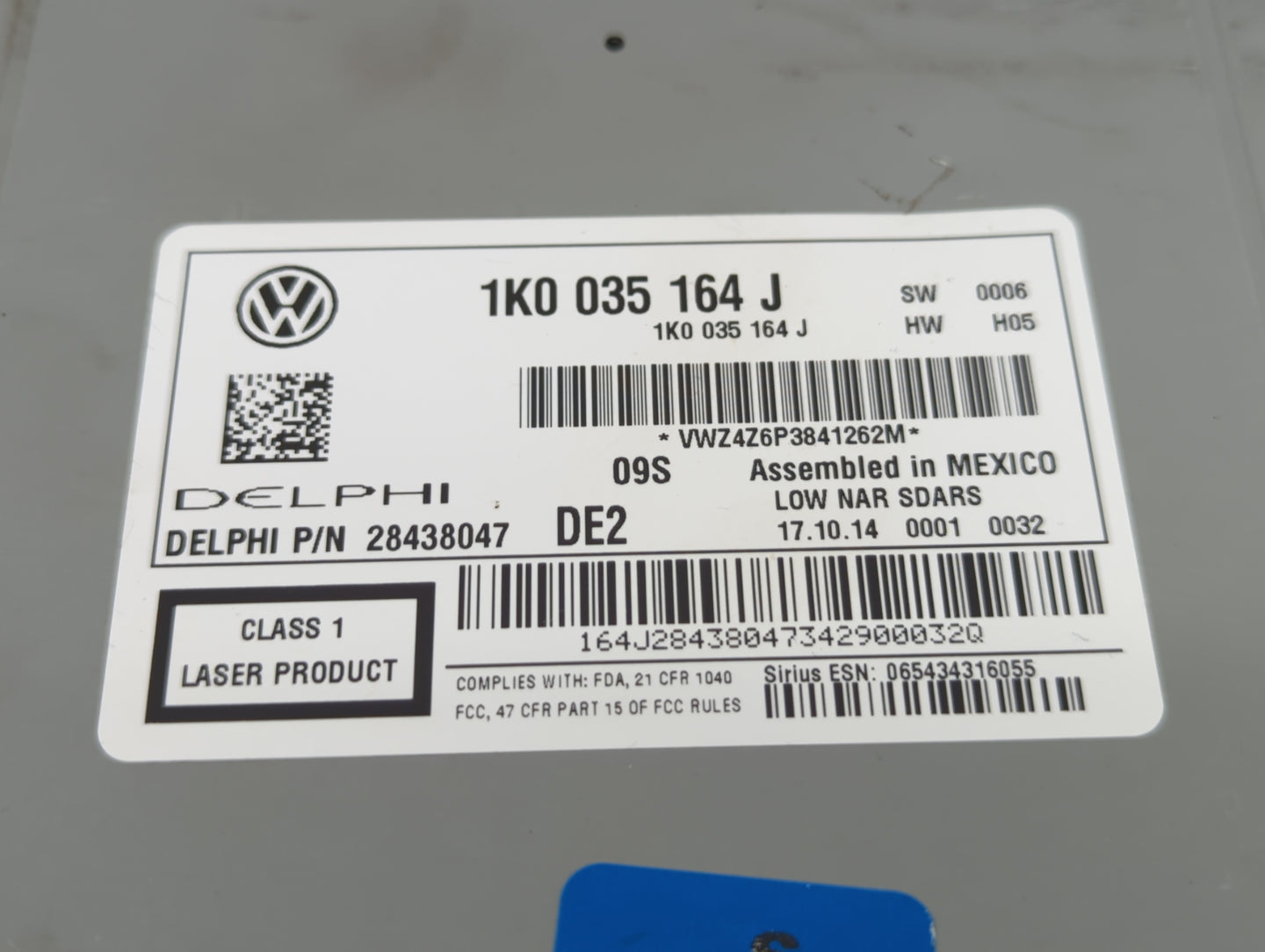 2015-2017 Volkswagen Jetta Am Fm Cd Player Radio Receiver - Oemusedautoparts1.com