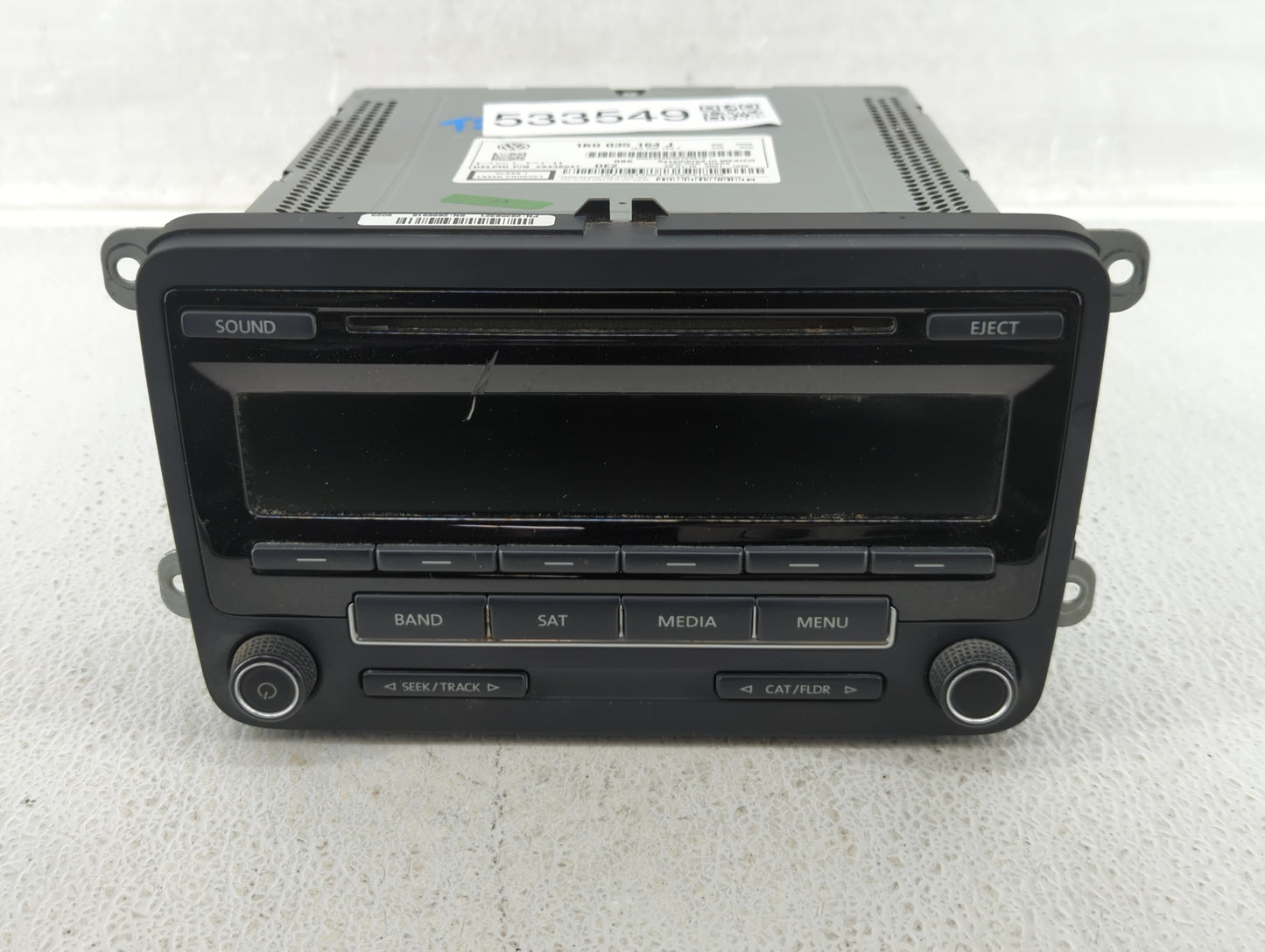 2015-2017 Volkswagen Jetta Radio AM FM Cd Player Receiver Replacement P/N:1K0 035 164 J Fits Fits 2015 2016 2017 OEM Used Au