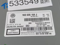 2015-2017 Volkswagen Jetta Radio AM FM Cd Player Receiver Replacement P/N:1K0 035 164 J Fits Fits 2015 2016 2017 OEM Used Au