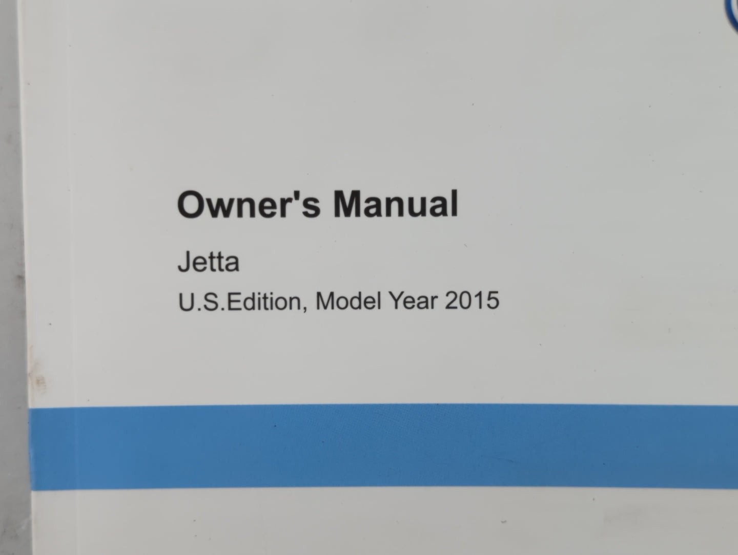 2015 Volkswagen Jetta Owners Manual Book Guide P/N:1525U1JT623 OEM Used Auto Parts - Oemusedautoparts1.com