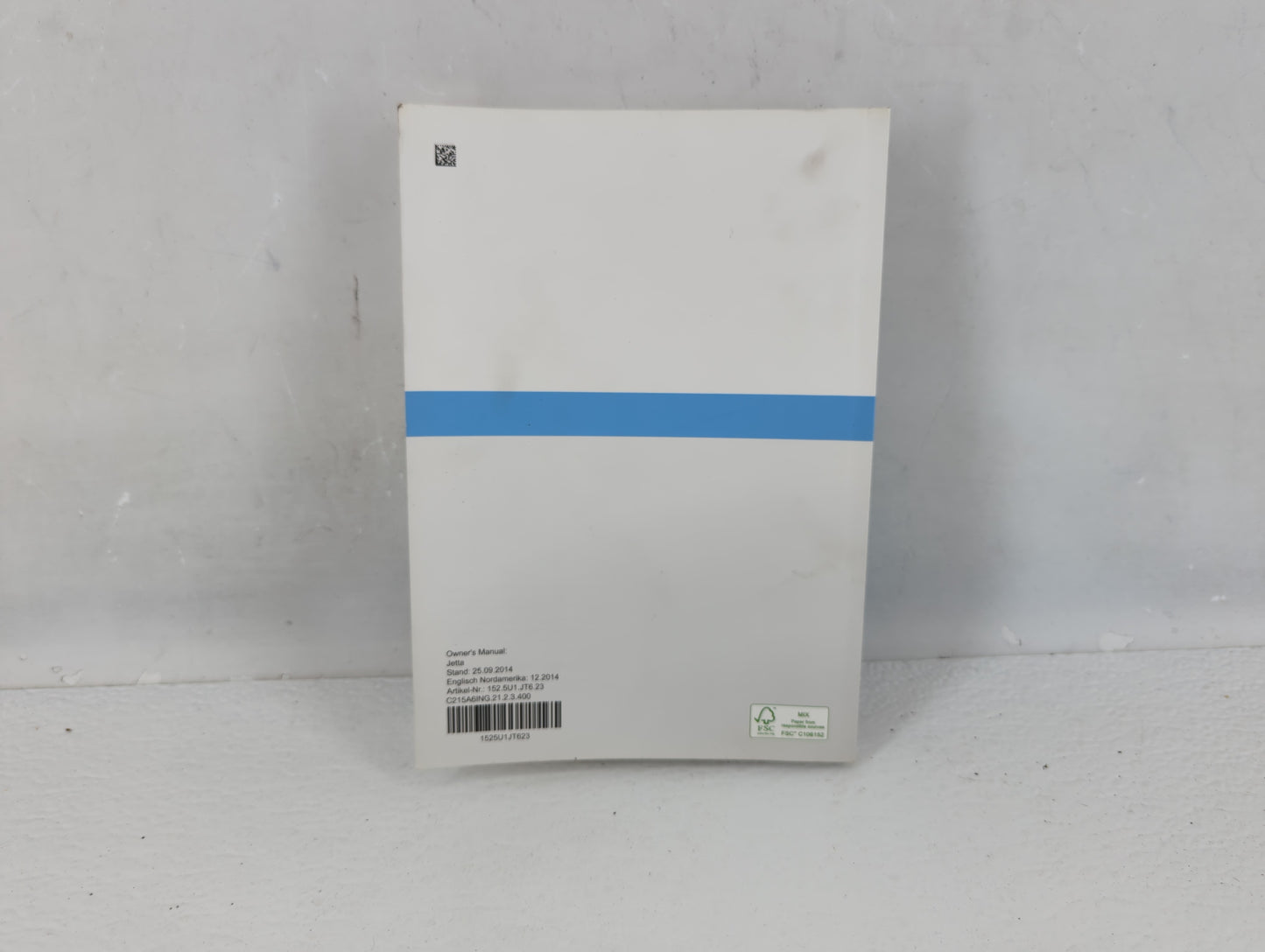 2015 Volkswagen Jetta Owners Manual Book Guide P/N:1525U1JT623 OEM Used Auto Parts - Oemusedautoparts1.com