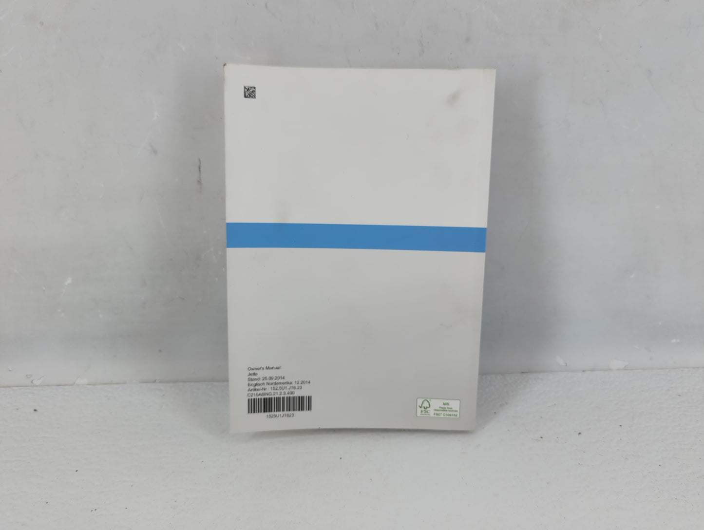 2015 Volkswagen Jetta Owners Manual Book Guide P/N:1525U1JT623 OEM Used Auto Parts - Oemusedautoparts1.com