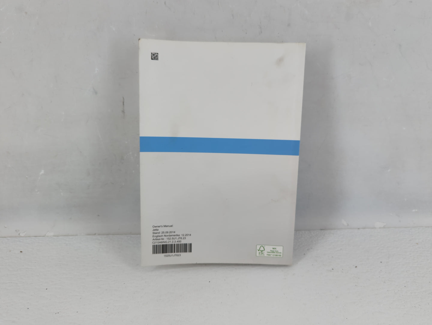 2015 Volkswagen Jetta Owners Manual Book Guide P/N:1525U1JT623 OEM Used Auto Parts - Oemusedautoparts1.com