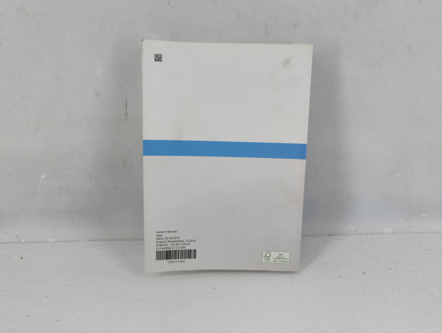 2015 Volkswagen Jetta Owners Manual Book Guide P/N:1525U1JT623 OEM Used Auto Parts - Oemusedautoparts1.com