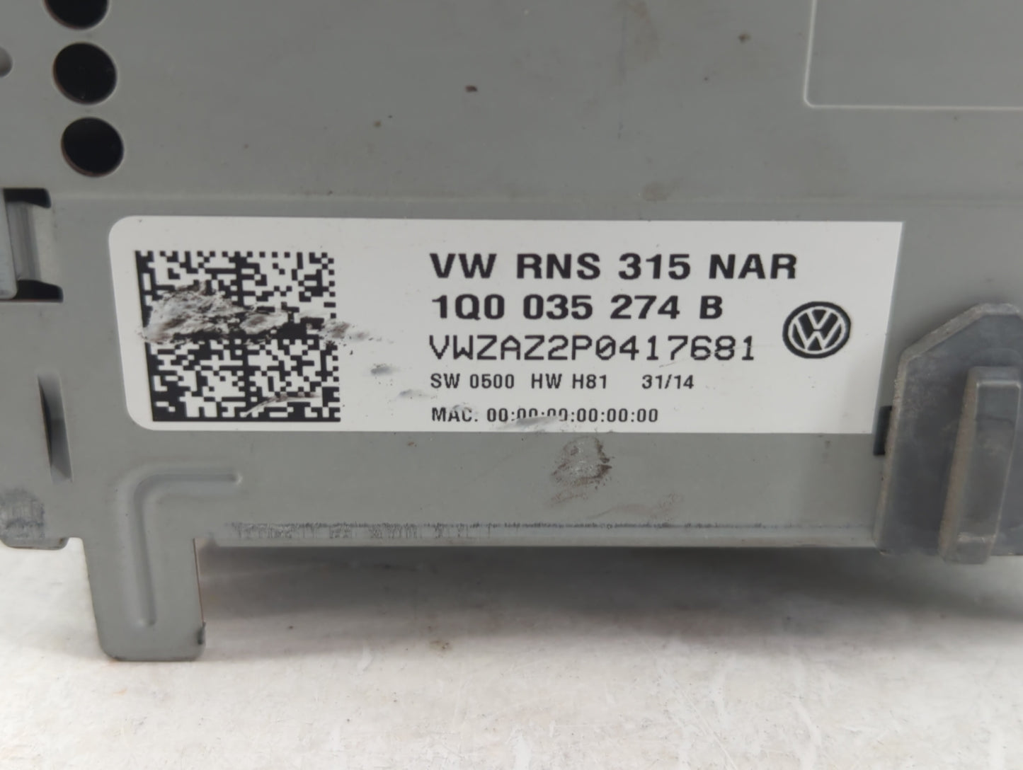 2015-2016 Volkswagen Jetta Am Fm Cd Player Radio Receiver - Oemusedautoparts1.com