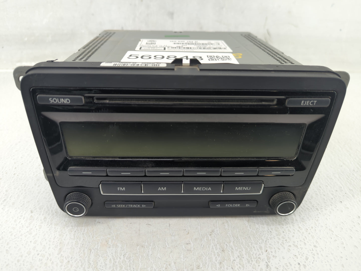 2015-2017 Volkswagen Jetta Radio AM FM Cd Player Receiver Replacement P/N:1K0 035 164 H Fits Fits 2014 2015 2016 2017 OEM Us