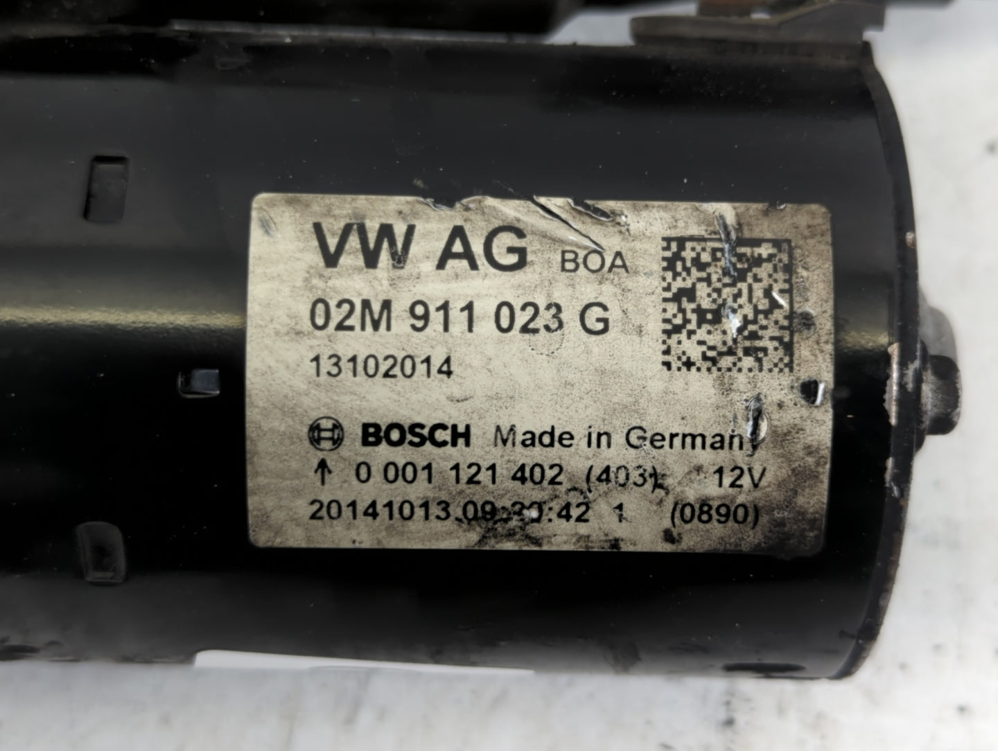 2006-2016 Volkswagen Jetta Car Starter Motor Solenoid OEM P/N:02M 911 023 G Fits OEM Used Auto Parts - Oemusedautoparts1.com