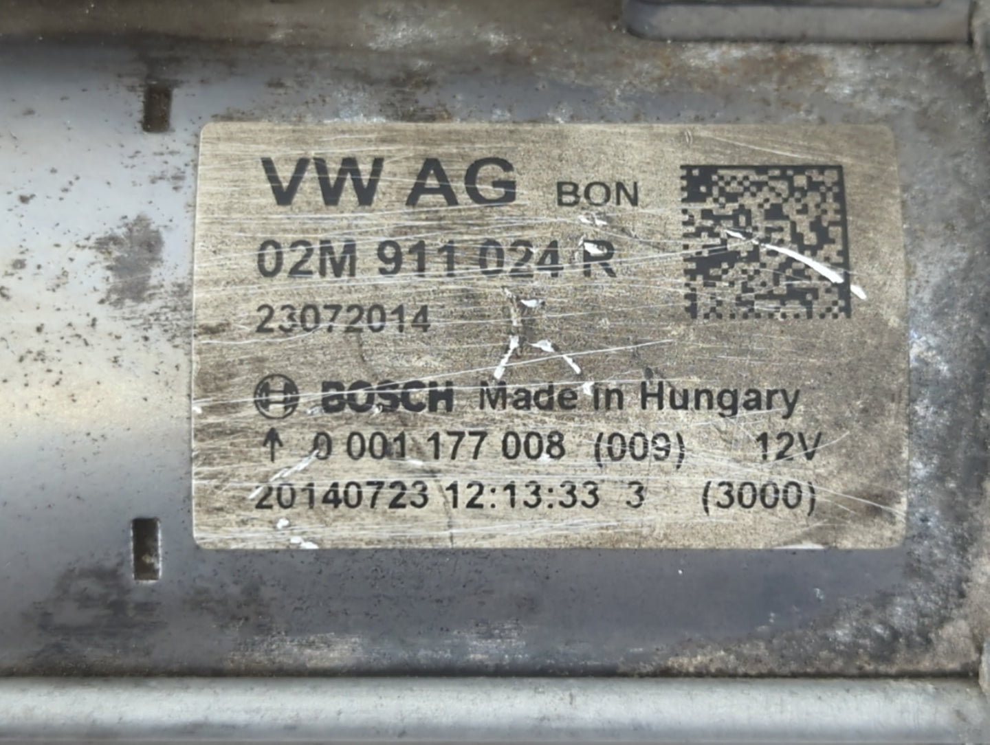 2014 Volkswagen Jetta Car Starter Motor Solenoid OEM P/N:20140723 0 001 177 008 Fits Fits 2015 2016 2017 2018 2019 2020 2021