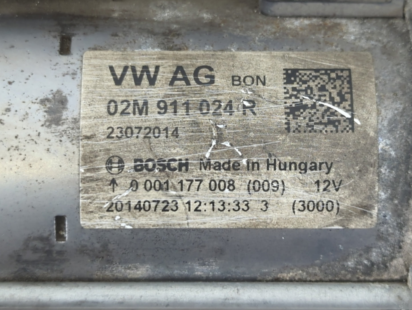 2014 Volkswagen Jetta Car Starter Motor Solenoid OEM P/N:20140723 0 001 177 008 Fits Fits 2015 2016 2017 2018 2019 2020 2021