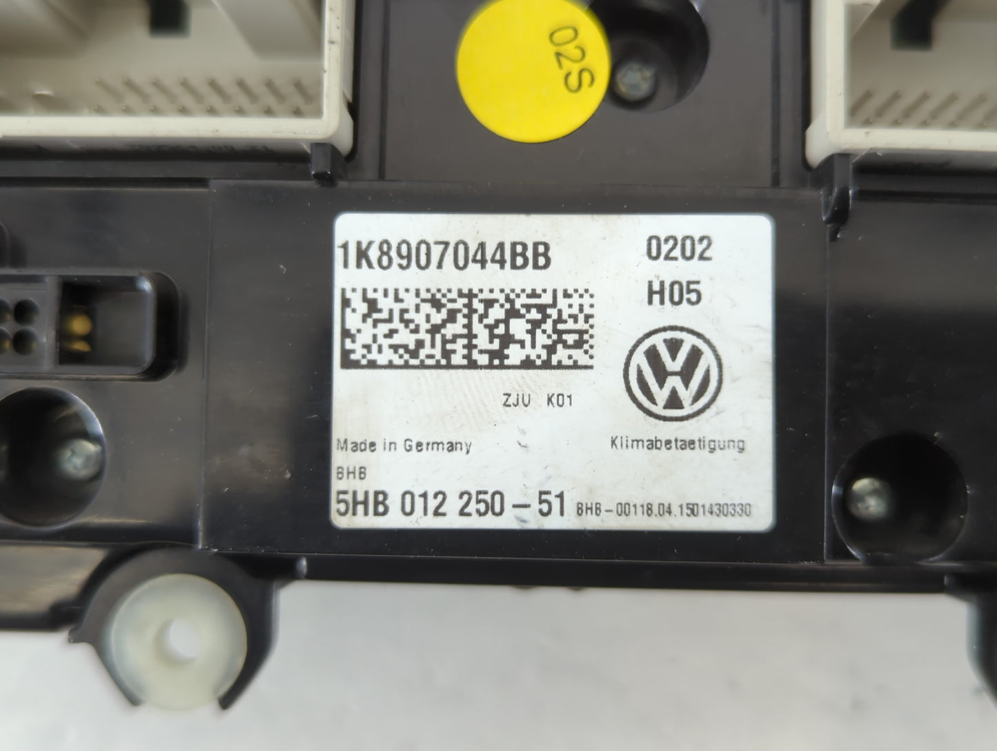 2016 Volkswagen Jetta Climate Control Module Temperature AC/Heater Replacement P/N:1K8907044BB Fits OEM Used Auto Parts - Oe