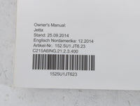 2015 Volkswagen Jetta Owners Manual Book Guide P/N:1525U1JT623 OEM Used Auto Parts - Oemusedautoparts1.com