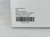 2015 Volkswagen Jetta Owners Manual Book Guide P/N:1525U1JT623 OEM Used Auto Parts - Oemusedautoparts1.com