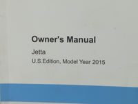 2015 Volkswagen Jetta Owners Manual Book Guide P/N:1525U1JT623 OEM Used Auto Parts - Oemusedautoparts1.com