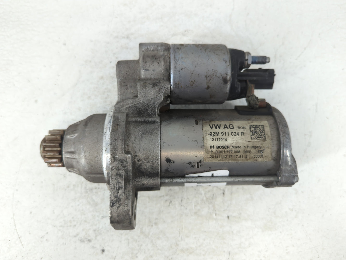 2014 Volkswagen Jetta Car Starter Motor Solenoid OEM P/N:02M 911 024 R Fits Fits 2015 2016 2017 2018 2019 2020 2021 2022 OEM