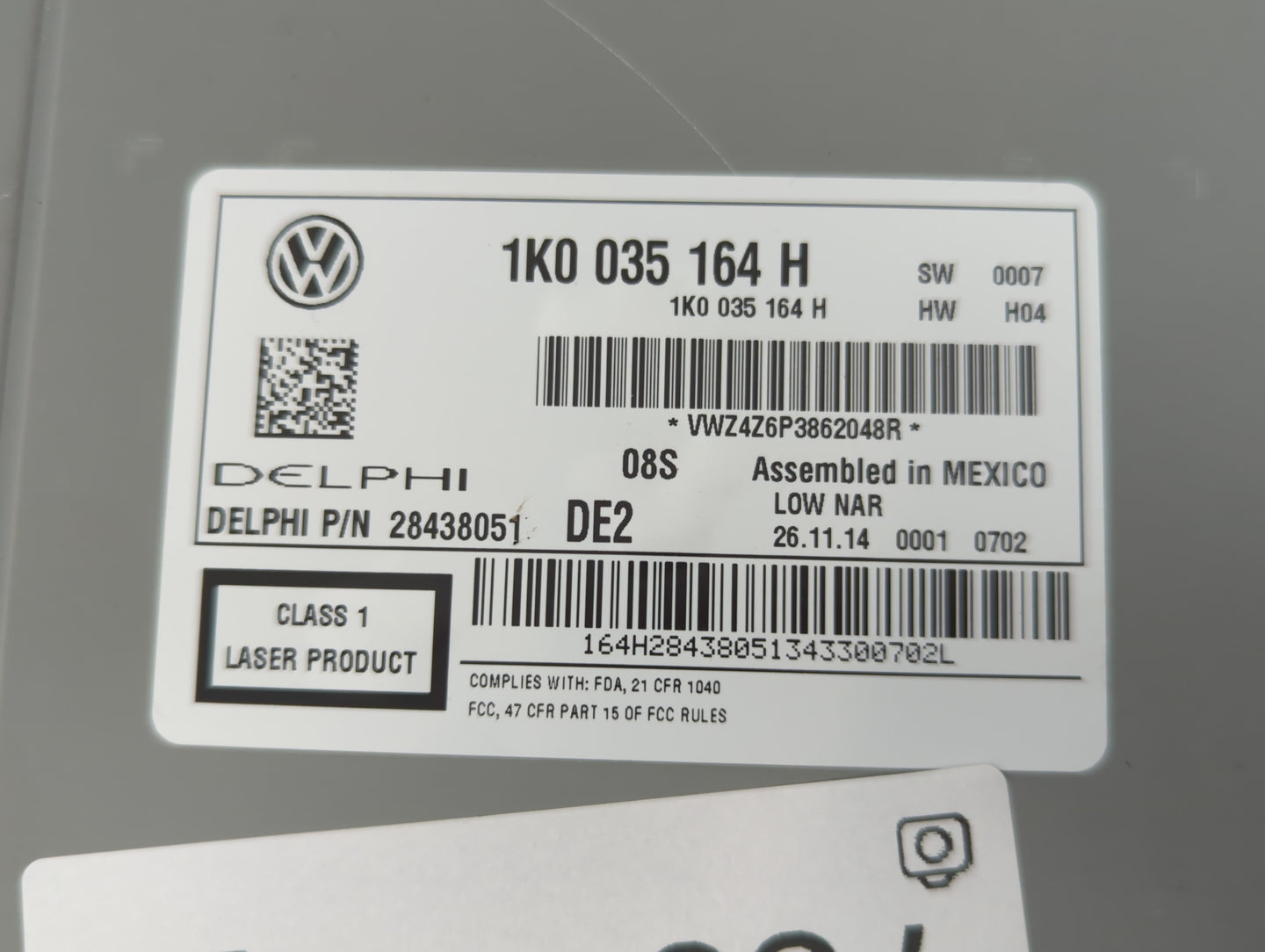 2015-2017 Volkswagen Jetta Am Fm Cd Player Radio Receiver - Oemusedautoparts1.com