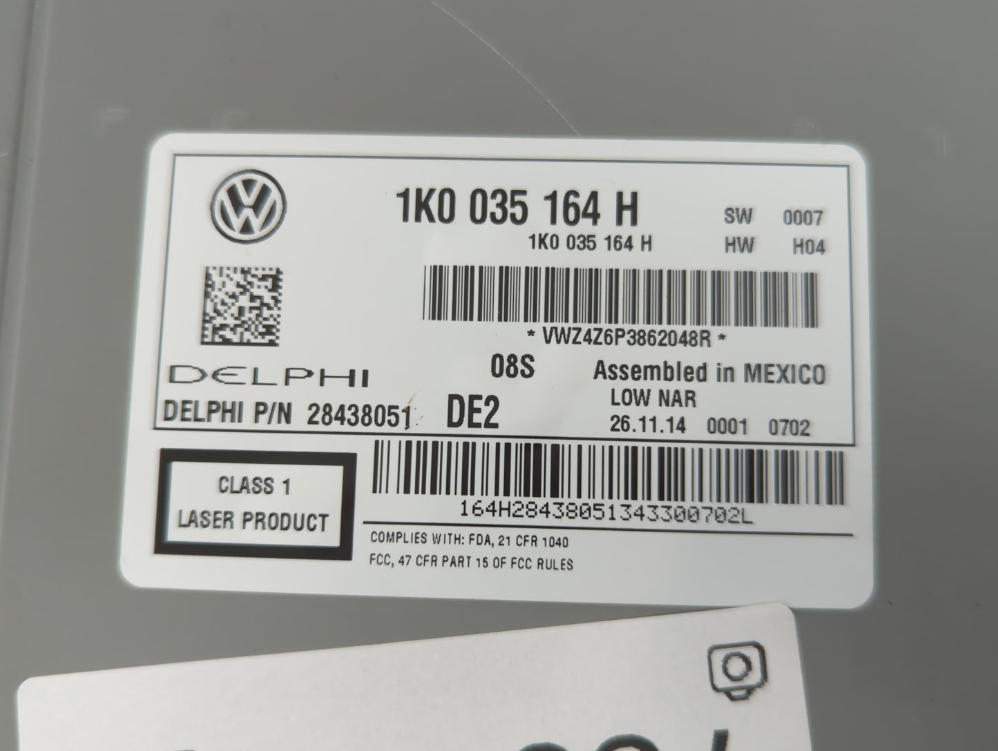 2015-2017 Volkswagen Jetta Am Fm Cd Player Radio Receiver - Oemusedautoparts1.com