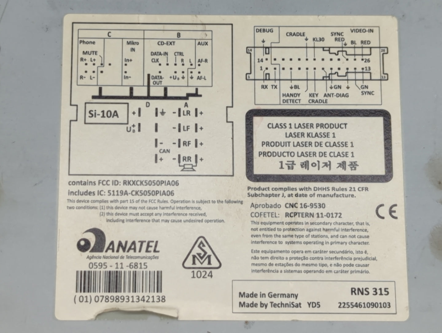 2014-2017 Volkswagen Jetta Radio AM FM Cd Player Receiver Replacement P/N:0595-11-6815 Fits Fits 2013 2014 2015 2016 2017 OE