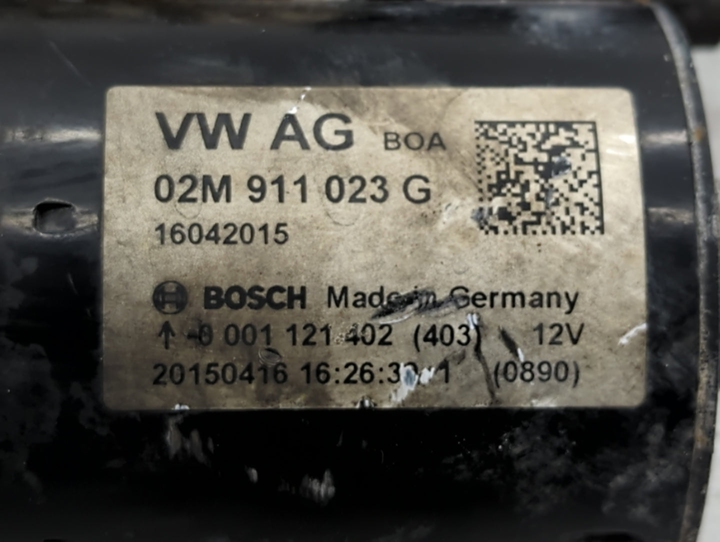 2012-2016 Volkswagen Jetta Car Starter Motor Solenoid OEM P/N:16042015 02M 911 023 G Fits Fits 2012 2013 2014 2015 2016 2018
