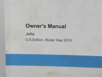 2015 Volkswagen Jetta Owners Manual Book Guide P/N:1525U1JT623 OEM Used Auto Parts