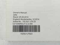2015 Volkswagen Jetta Owners Manual Book Guide P/N:1525U1JT623 OEM Used Auto Parts - Oemusedautoparts1.com