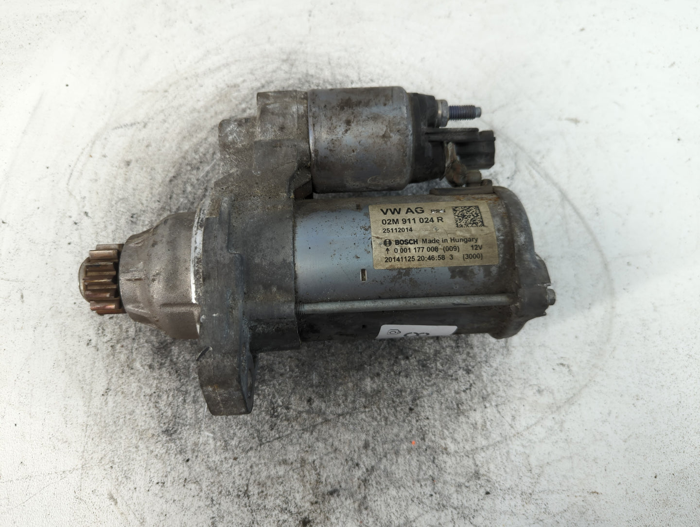 2014 Volkswagen Jetta Car Starter Motor Solenoid OEM P/N:02M 911 024 R Fits Fits 2015 2016 2017 2018 2019 2020 2021 2022 OEM