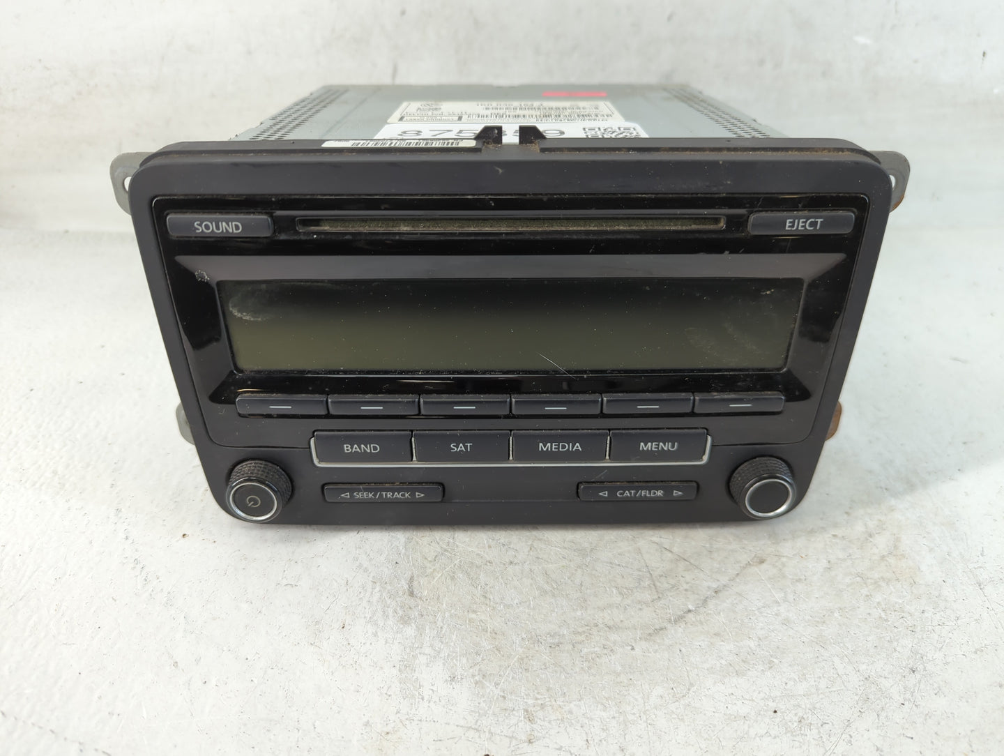 2012-2017 Volkswagen Jetta Radio AM FM Cd Player Receiver Replacement P/N:1K0 035 164 J Fits Fits 2012 2013 2014 2015 2016 2